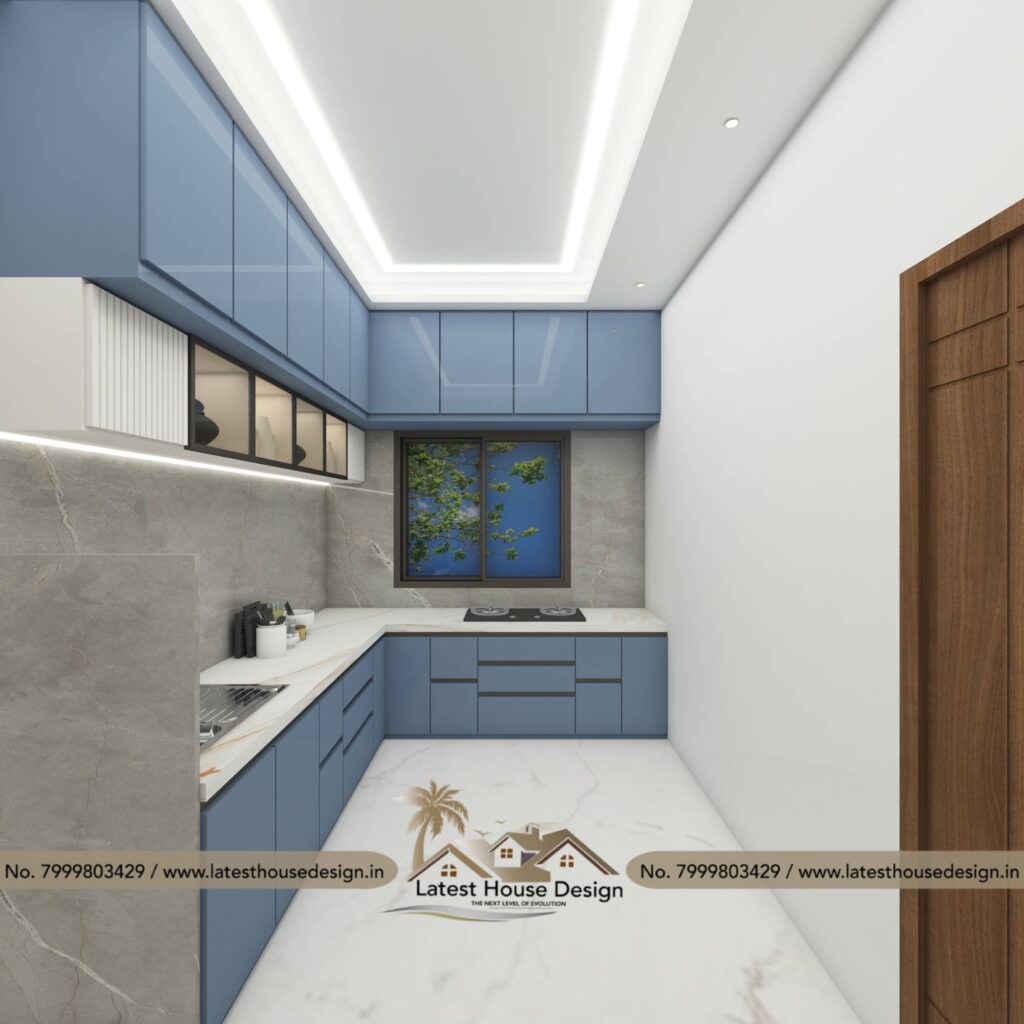 Modern Kitchen Design with modular layout and stylish interiors.