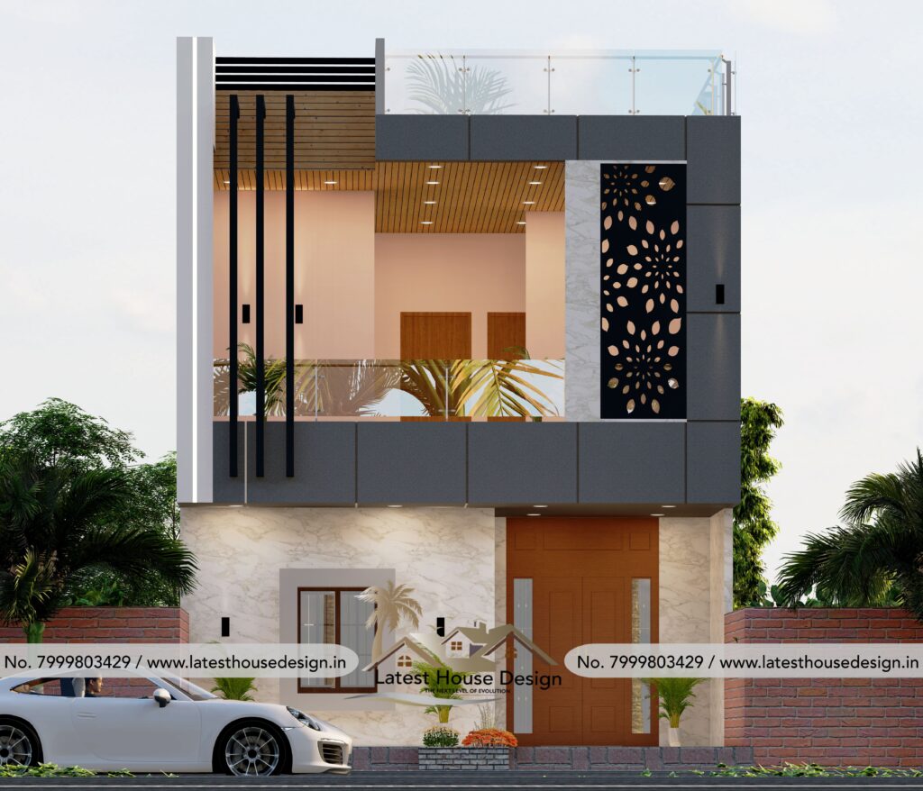 Modern Elevation design of a contemporary house with stylish architecture