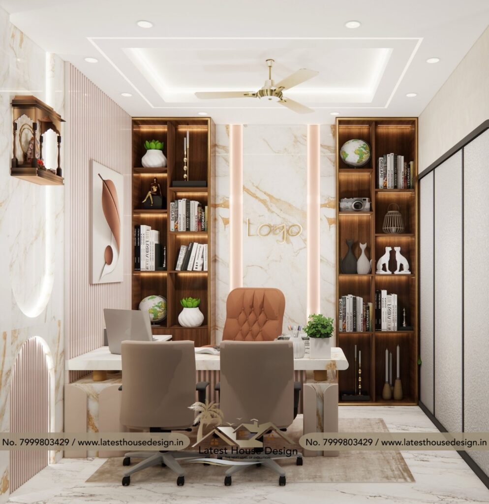 Modern Office Design with stylish interiors and functional workspace layout.