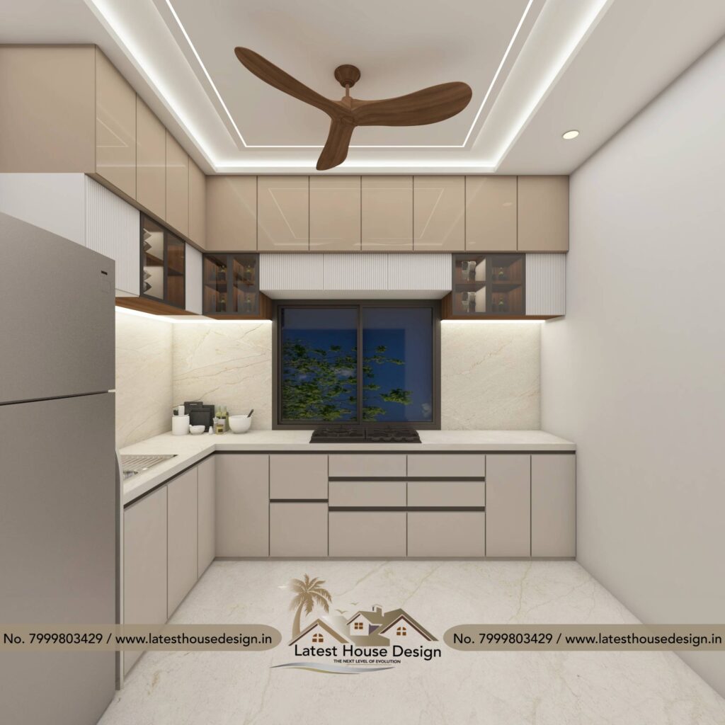 Modern Kitchen Design with modular layout and stylish interiors.