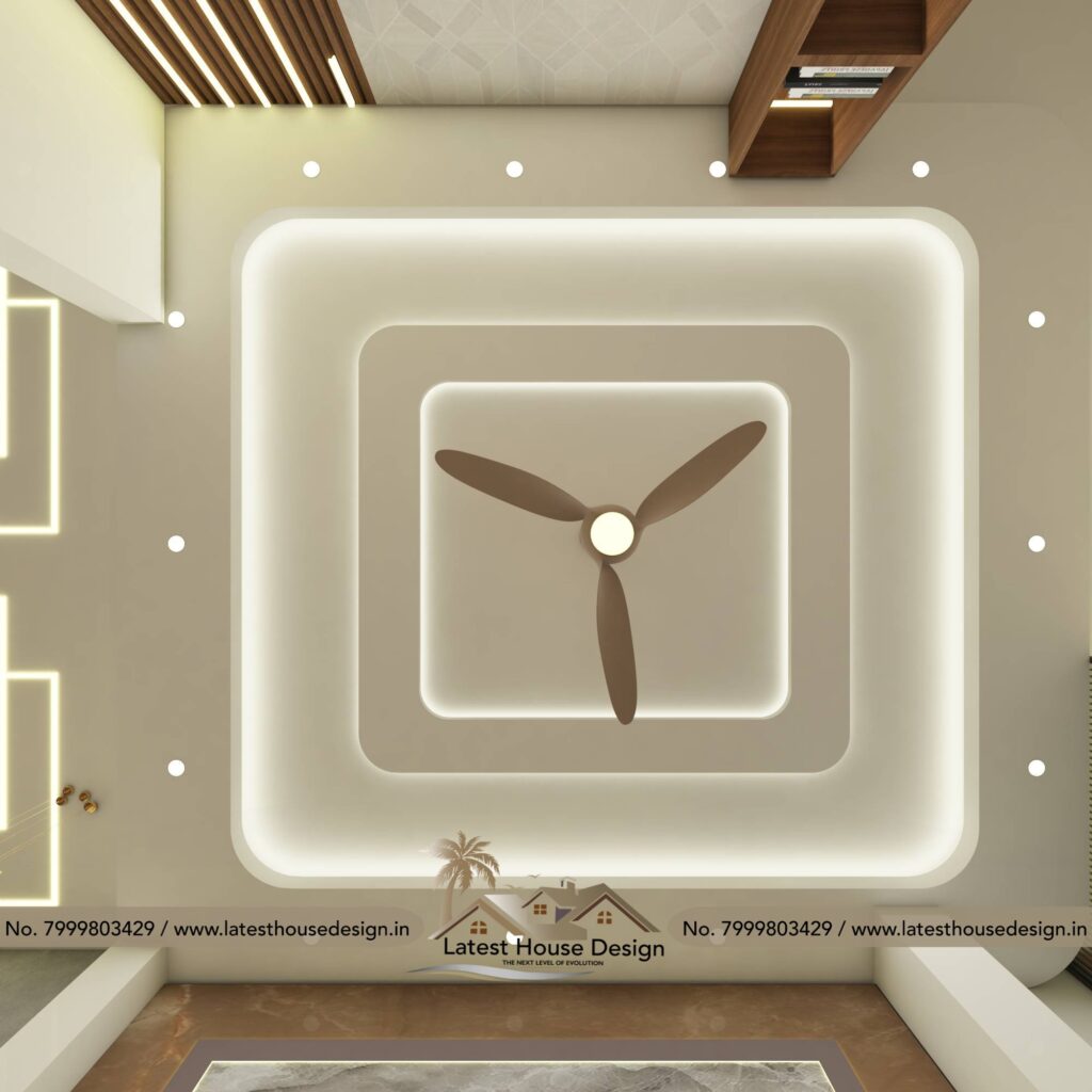 Modern Ceiling Design with stylish lighting and elegant patterns.